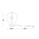 Lampe de table en verre soufflé artisanalement Design Scoop