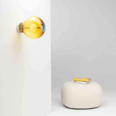 Plafonnier ou applique automatisable en verre soufflé artisanalement Design Scoop