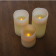Pack de 3 bougies Led en cire naturelle Design Dolo