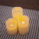 Pack de 3 bougies Led en cire naturelle Design Dolo