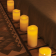 Pack de 3 bougies Led en cire naturelle Design Dolo
