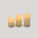 Pack de 3 bougies Led en cire naturelle Design Dolo
