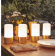 Lot de 9 lampes extérieures rechargeables Design Maia
