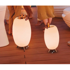 Seau à Champagne ou à vin lumineux avec haut parleur bluetooth Design Apolo
