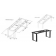 Piétement de table à hauteur reglabe électrique Design Strong Feet