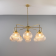 Lustre en verre prismatique Design Genoa huit lumières
