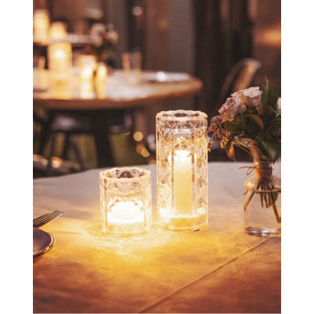 Lampe centre de table rechargeable avec effet flamme Design Jack Lux