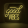 Luminaire néon acrylique Good Vibes, 46 cm IP20