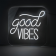 Luminaire néon acrylique Good Vibes, 46 cm IP20