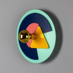 Applique murale disque coloré Design Earth