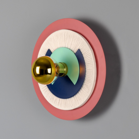 Applique murale disque coloré Design Saturn