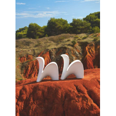 Chaise d'extérieur polyéthylène ou velours design Lily