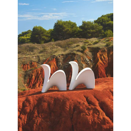 Chaise d'extérieur polyéthylène ou velours design Lily