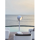 Lampadaire projecteur moderne d'extérieur secteur ou sur batterie Design Hollywood