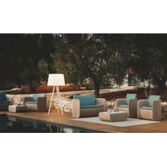 Salon d'extérieur en Polyéthylène Polésay ou en velours Design Nova