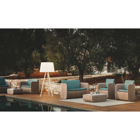 Salon d'extérieur en Polyéthylène Polésay ou en velours Design Nova