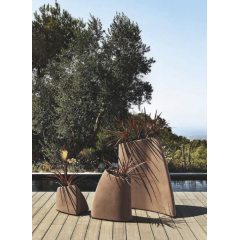 Pot de fleur finition velours Design Tao