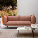 Divan 2 places d'extérieur inclinable en aluminium Design Piuma