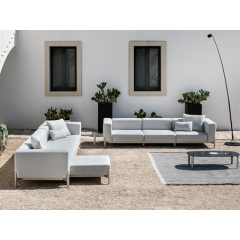 Divan de jardin 2 ou 3 places en aluminium Design Push