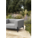 Divan de jardin + allonge en aluminium Design Push