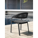 Fauteuil pour extérieur en aluminium Design Push