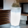 Vase cubique lumineux en résine Design Stilo