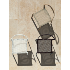 Chaise d'extérieur en aluminium et textilène Design Push
