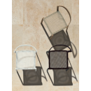 Chaise d'extérieur en aluminium et textilène Design Push