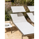 Bain de soleil transat reglable en aluminium et textilène Design Push