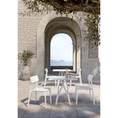 Table duo d'extérieur en aluminium recyclable Design Mimi mini