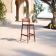 Tabouret d'extérieur en polyéthylène velours Design Emma