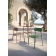 Tabouret d'extérieur en polyéthylène velours Design Emma
