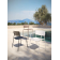 Chaise d'extérieur empilable en polypropylène recyclable et métal Design Karen