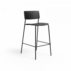 Tabouret d'extérieur en polypropylène recyclable et métal Design Karen