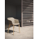 Fauteuil baquet d'extérieur en polypropylène velours Design Sofia
