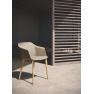 Fauteuil baquet d'extérieur en polypropylène velours Design Sofia