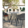Fauteuil baquet rembourré d'extérieur en polypropylène velours Design Sofia
