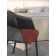 Fauteuil baquet rembourré d'extérieur en polypropylène velours Design Sofia
