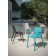 Chaise d'extérieur empilable en polypropylène recyclable Design Ada