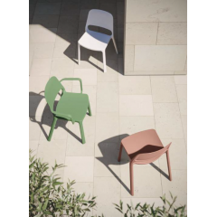 Chaise d'extérieur en polypropylène Design Tina