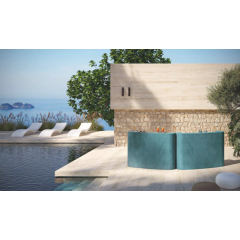 Bar ou comptoir nomade lumineux ou finition velours Design Vale