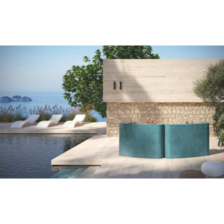 Bar ou comptoir nomade lumineux ou finition velours Design Vale