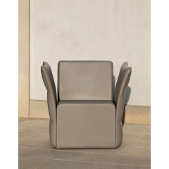 Fauteuil d'extérieur en polyethylene recyclable Design Chico