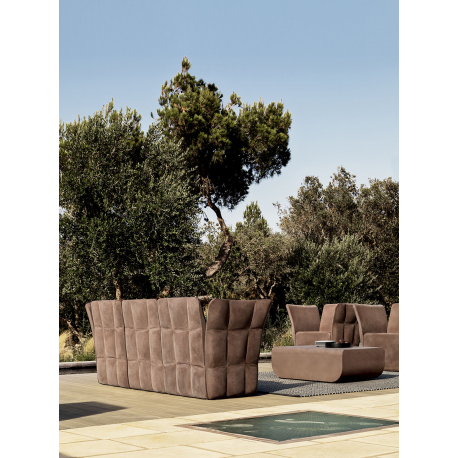 Canapé d'extérieur 2 ou 3 places en polyethylene recyclable Design Chico