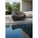 Fauteuil d'extérieur moulé en polyéthylène recyclable Design Iris