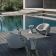 Fauteuil d'extérieur moulé en polyéthylène recyclable Design Iris