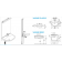 Vasque et miroir à hauteur variable pour PMR Design M'LINE
