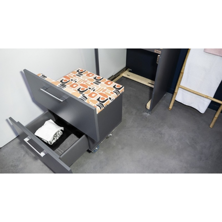 Meuble de salle de bain avec assise pour PMR Design CONFORT'SIT
