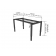 Pietement de table reglable manuellement Design FLEXI-4