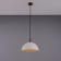 Suspension dôme Kauri en céramique 37 cm, blanc mat